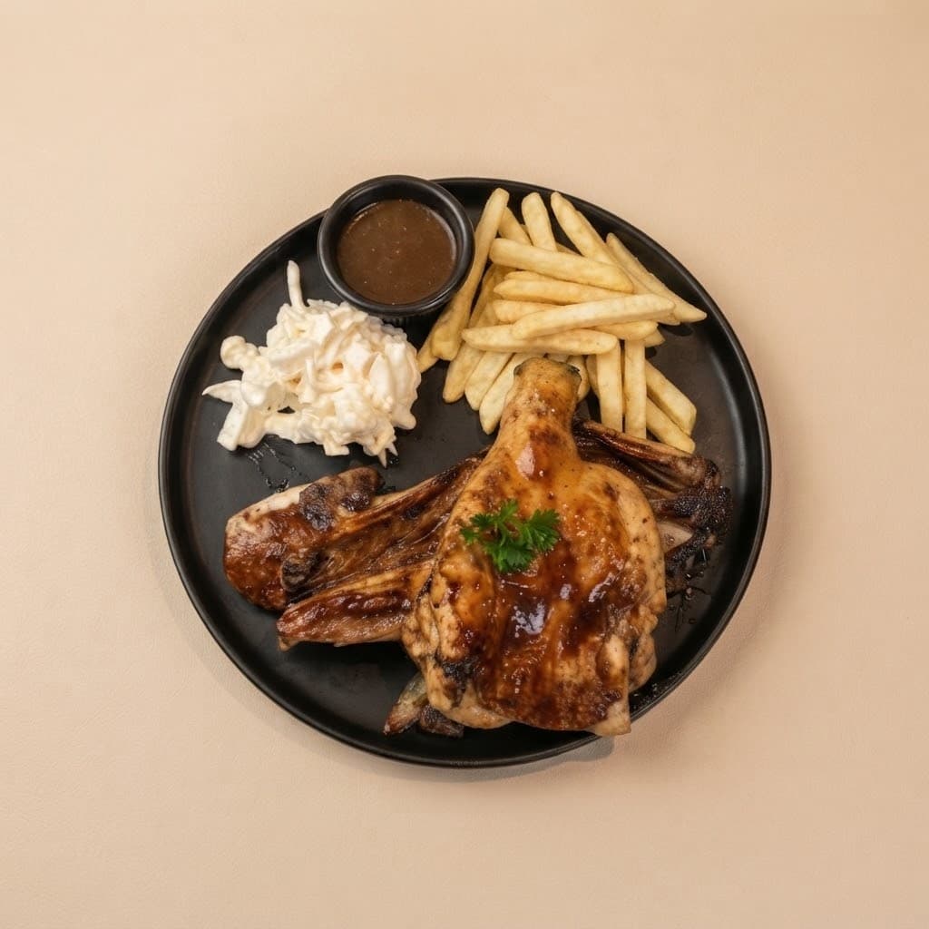 NZ Lamb Shoulder and Grilled Chicken served at The Roadside Eatery