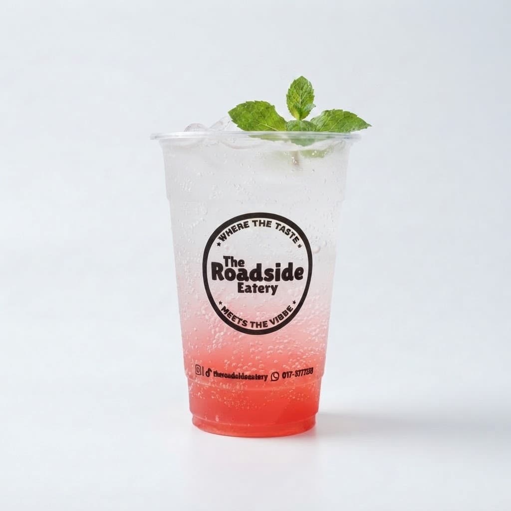 Berry Glow Soda served at The Roadside Eatery