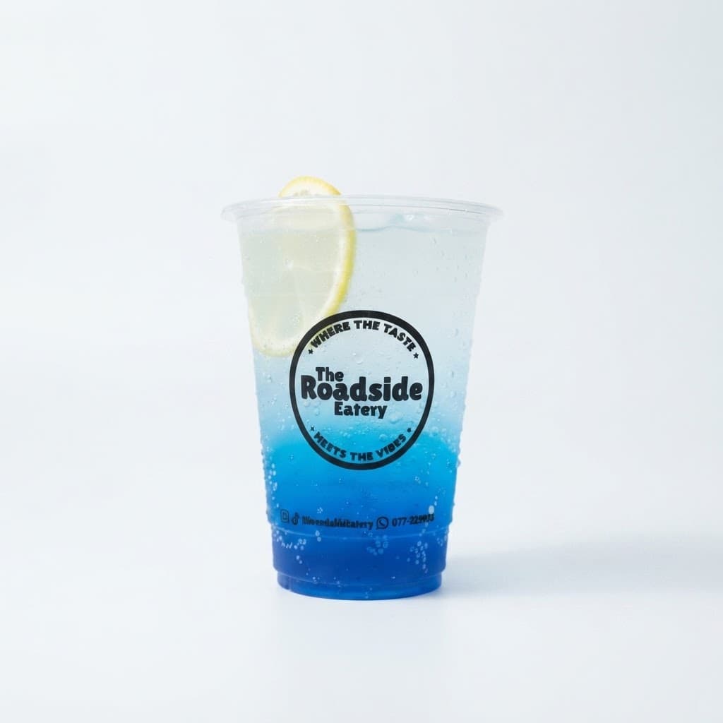 Blue Lemon Soda served at The Roadside Eatery