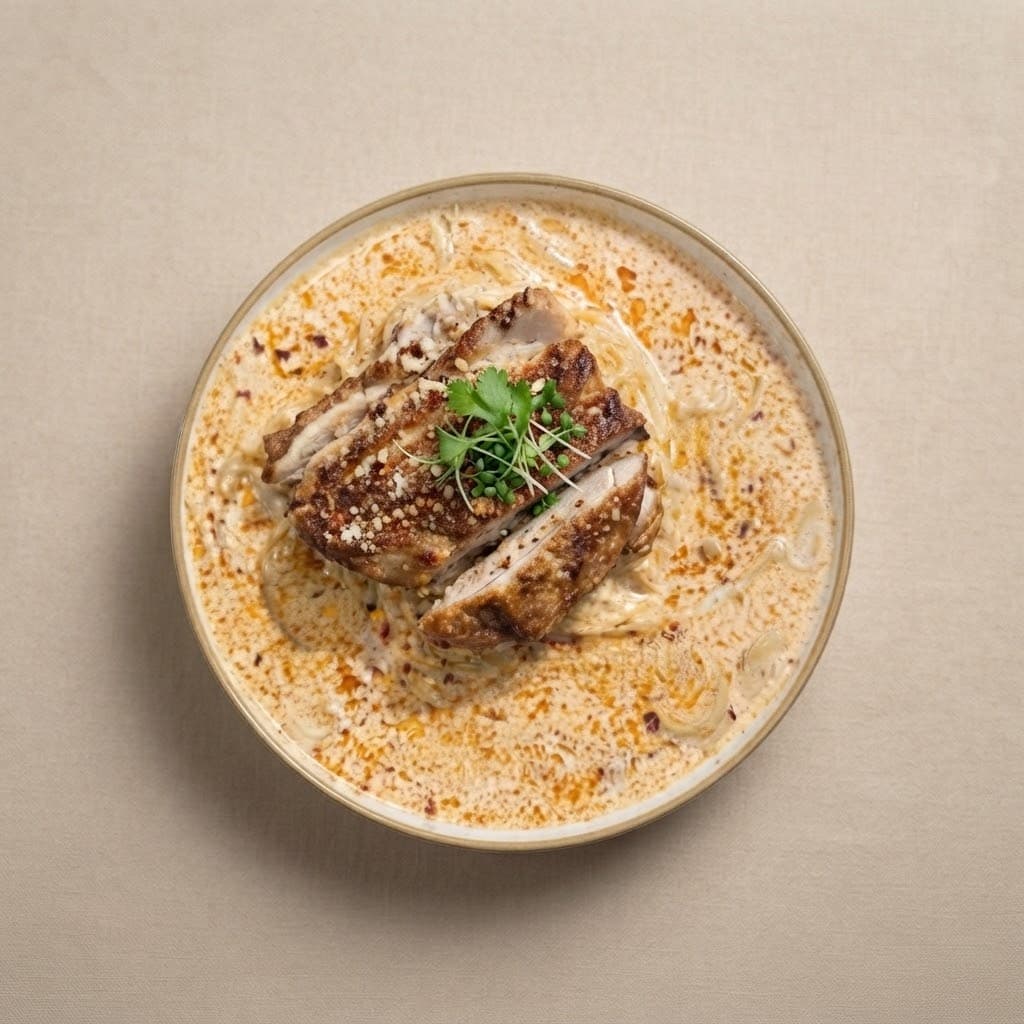 Creamy Tomyum Pasta with Grilled Chicken served at The Roadside Eatery