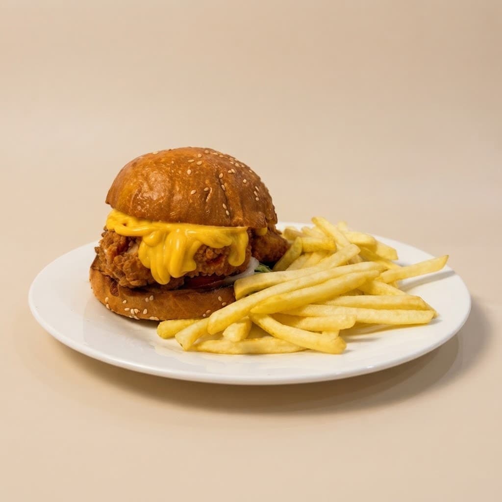 Crispy Chicken Burger served at The Roadside Eatery
