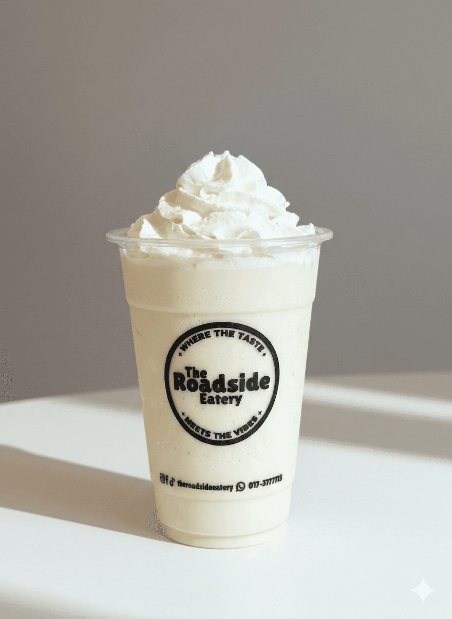 Vanilla Frappe served at The Roadside Eatery