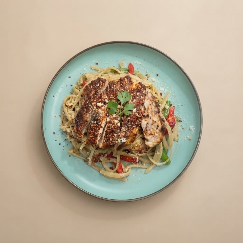 Aglio e Olio with Grilled Chicken served at The Roadside Eatery