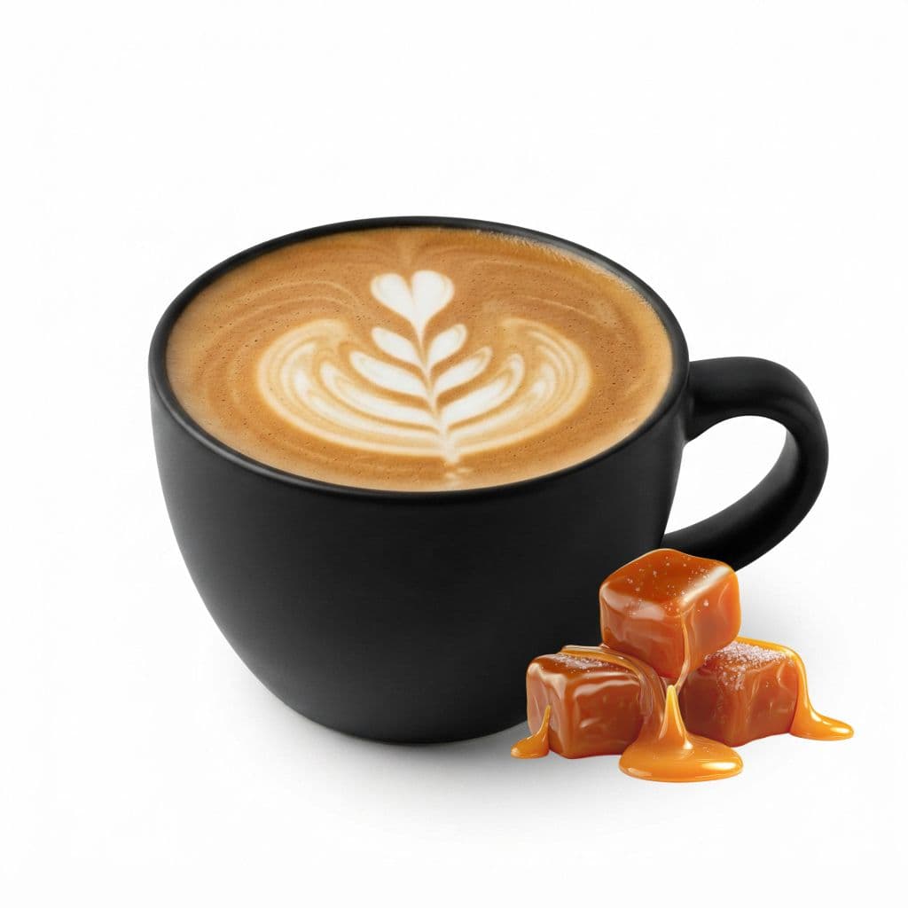 Hot Salted Caramel Latte served at The Roadside Eatery