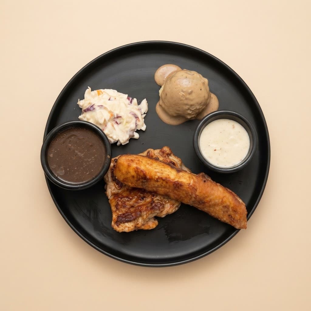 Salmon and Grilled Chicken served at The Roadside Eatery