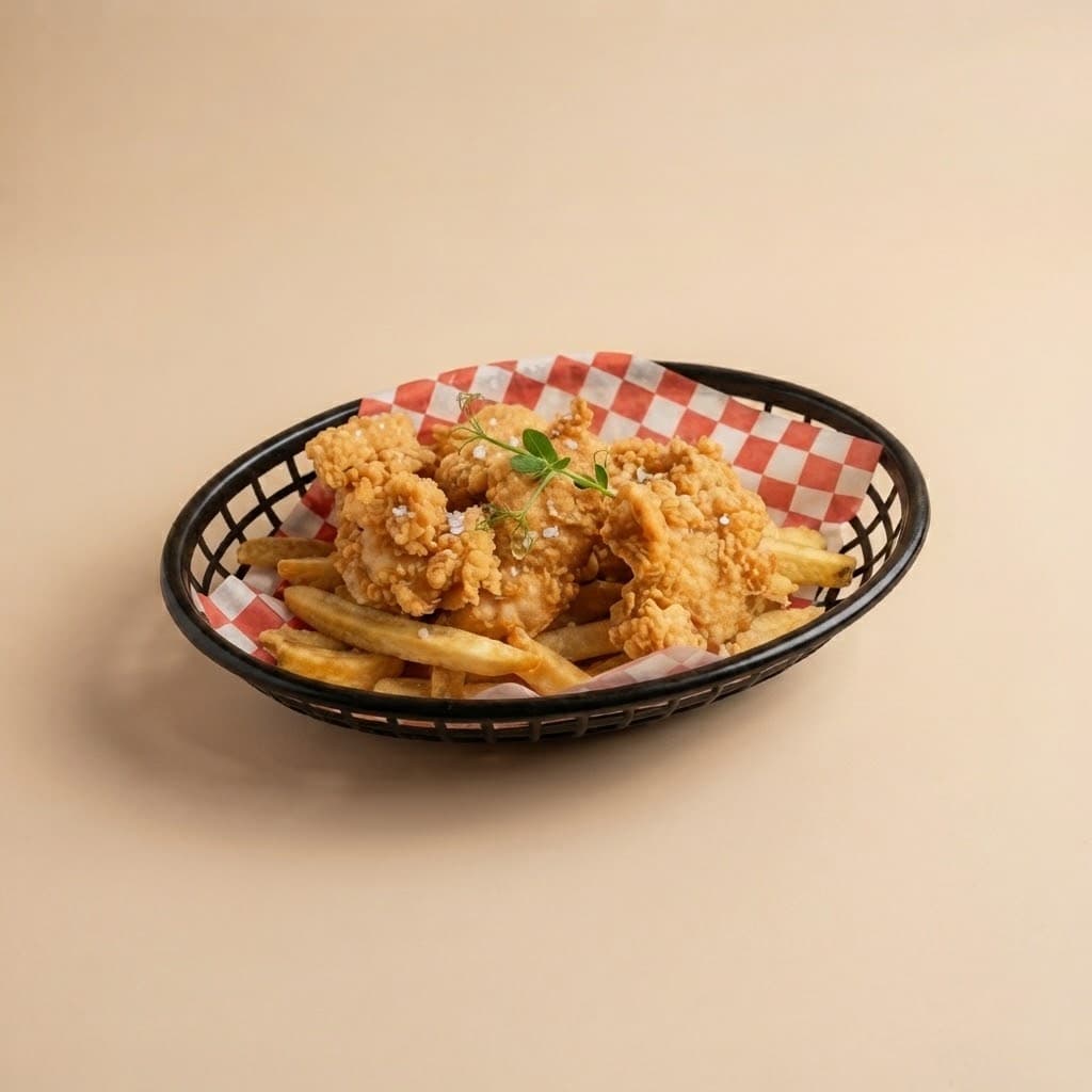 Kid Chicken and Fries served at The Roadside Eatery