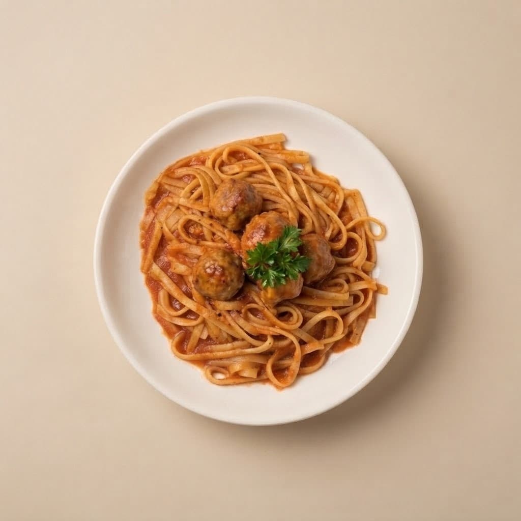 Meatball Pasta served at The Roadside Eatery